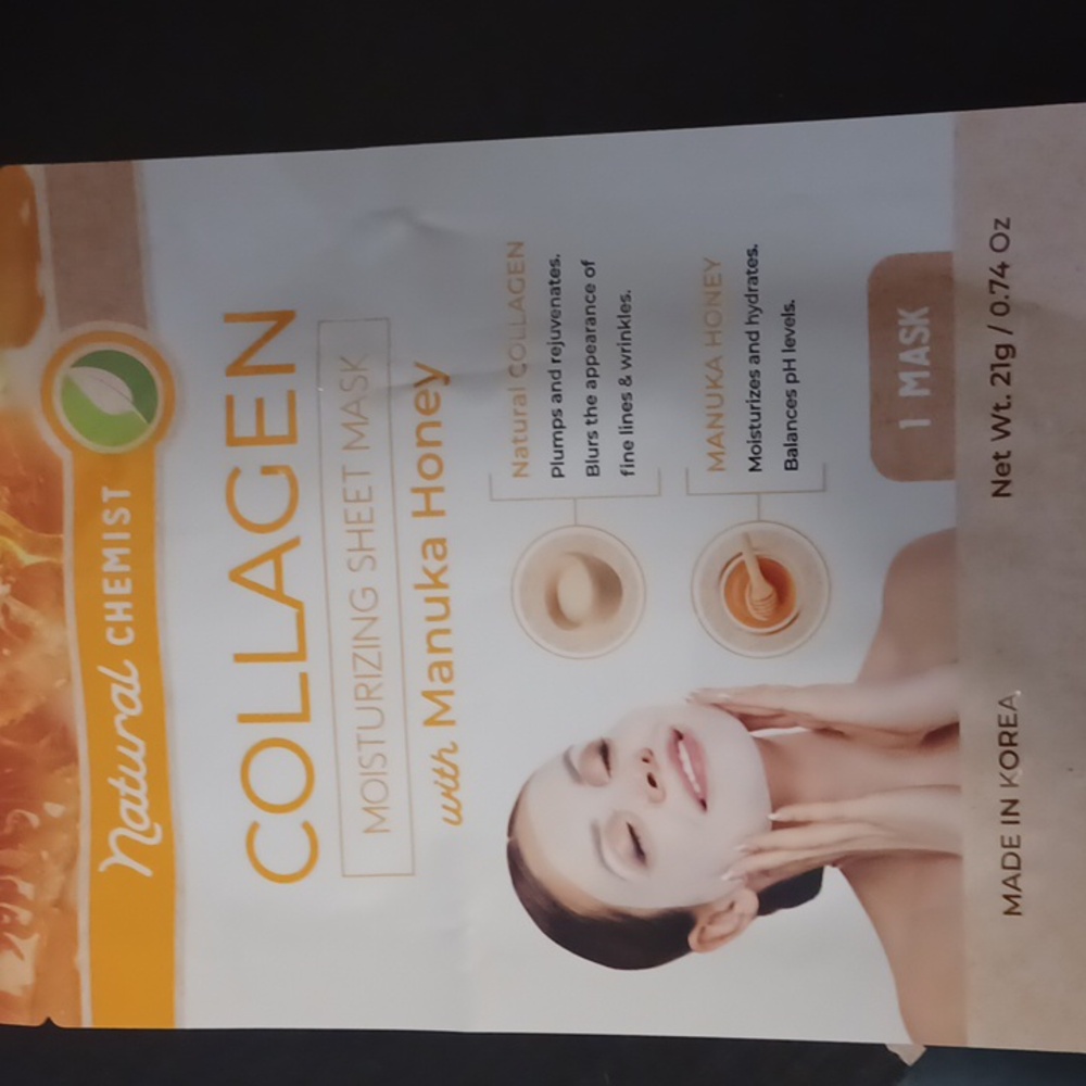 New Collagen Manuka Honey  Face Sheet Mask